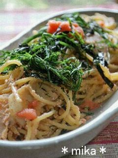 明太子♡れんこん♥和風パスタ-レシピのメイン写真
