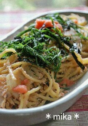明太子♡れんこん♥和風パスタ-レシピのメイン写真