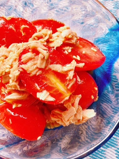*麺つゆで!トマトとツナの旨うまサラダ*-レシピのメイン写真