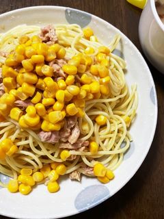 ツナとコーンの和風パスタ-レシピのメイン写真