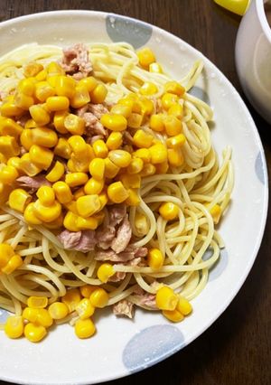 ツナとコーンの和風パスタ-レシピのメイン写真