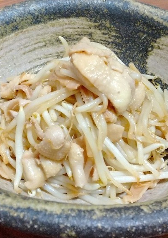 もやしと鶏皮の炒めもの-レシピのメイン写真