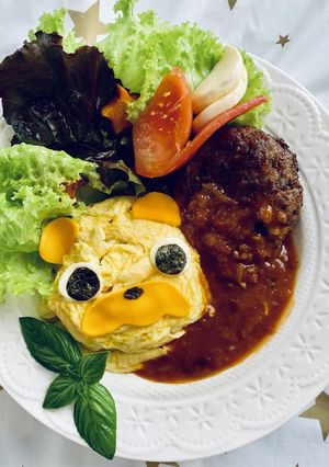 時短☆簡単！パグ太郎オムライス❤︎-レシピのメイン写真
