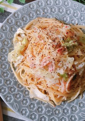 レンジde簡単♡コンソメバター醤油パスタ-レシピのメイン写真