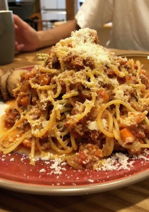 チーズたっぷり♪ミートソースパスタ-レシピのメイン写真