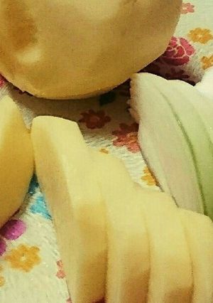 玉葱＊じゃが芋の薄切りはパッタンと倒して-レシピのメイン写真