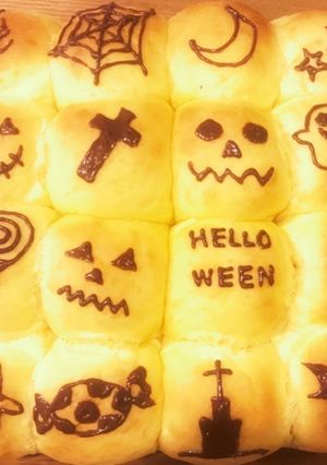 子供喜ぶ♫ハロウィンちぎりパン-レシピのメイン写真