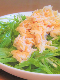 ささみと水菜の簡単サラダ-レシピのメイン写真