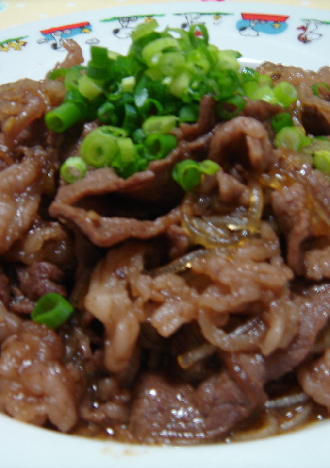 牛肉と春雨の焼肉たれ炒め-レシピのメイン写真