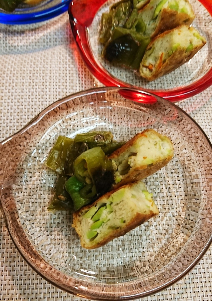 がんもと万願寺甘とう焼き和え-レシピのメイン写真