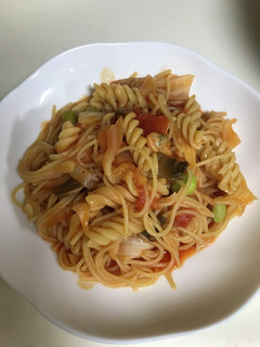 分量自在!トマトスープパスタ-レシピのメイン写真