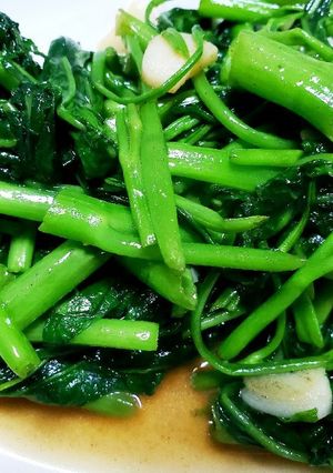 空芯菜のにんにく胡椒炒め-レシピのメイン写真
