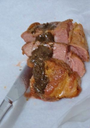 じっくり鍋で火を通すローストポーク風-レシピのメイン写真