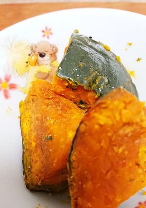 秋☆岩塩で食べるほくほくレンちんカボチャ-レシピのメイン写真