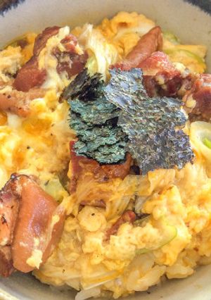 焼き鳥缶で親子丼-レシピのメイン写真