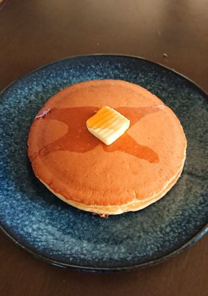 甘さ控えめ中力粉でもっちりパンケーキ-レシピのメイン写真