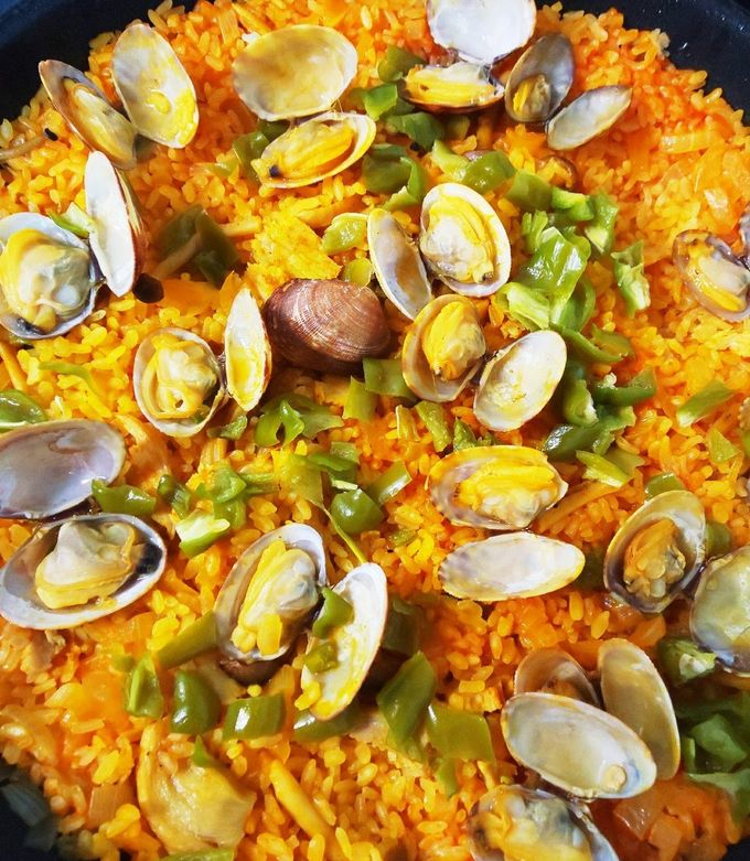 野菜ジュースでフライパンパエリア-レシピのメイン写真