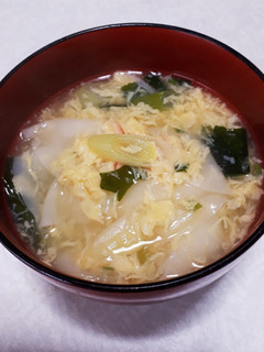 餃子の皮で簡単中華スープ-レシピのメイン写真