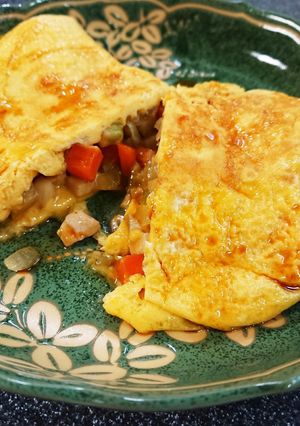 簡単&シンプル☆野菜が旨い！和風オムレツ-レシピのメイン写真