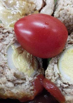 お弁当おかずうずら卵のスコッチエッグ♪-レシピのメイン写真