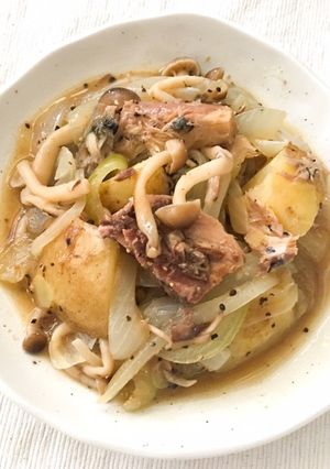 時短サバ缶☆鯖じゃがグリーンカレー風味-レシピのメイン写真