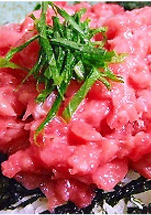 マグロの中落丼-レシピのメイン写真