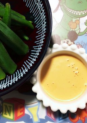 マヨケチャでオクラをディップ-レシピのメイン写真
