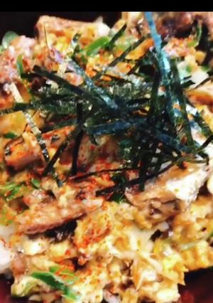 いわしの味噌煮缶と卵のみ！ズボラ丼-レシピのメイン写真