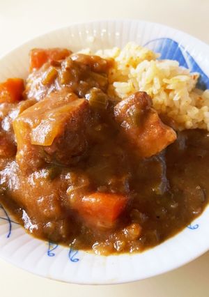 炊飯器で肉ごろごろカレー-レシピのメイン写真
