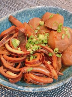 基本のイカと里芋の煮物♡-レシピのメイン写真