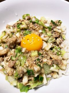 サバ缶ヘルシー混ぜそうめん-レシピのメイン写真