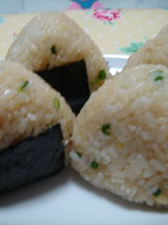 天むす風 揚げ玉おむすび-レシピのメイン写真