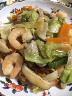 麺がガリッと香ばしい海鮮あんかけ焼きそば-レシピのメイン写真