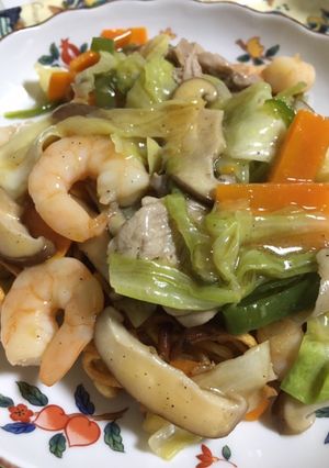 麺がガリッと香ばしい海鮮あんかけ焼きそば-レシピのメイン写真