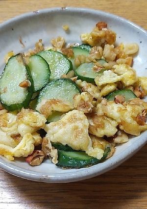 きゅうりの卵チーズとじ-レシピのメイン写真
