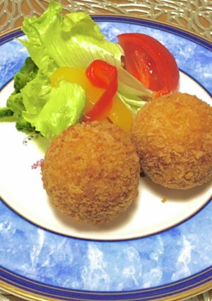 ばあばの一番人気♪南瓜のチーズコロッケ-レシピのメイン写真