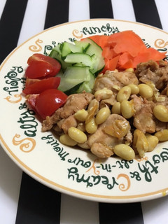 炊飯器で鶏肉と大豆の簡単煮込み カレー味-レシピのメイン写真