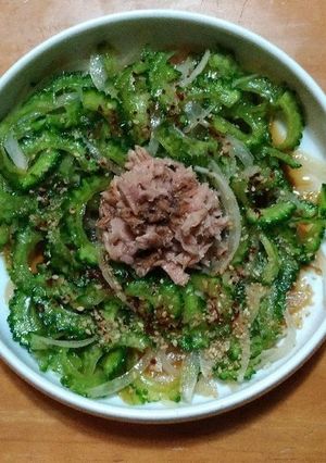 ゴーヤと玉葱のサッパリサラダ-レシピのメイン写真