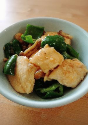 鶏胸肉とピーマンのにんにく炒め-レシピのメイン写真