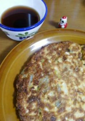 たこ焼き粉で　おだしで食べるお好み焼-レシピのメイン写真