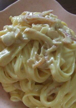 失敗無し　濃厚キノコのカルボナーラ-レシピのメイン写真