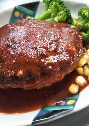 ジューシーハンバーグ(高野豆腐入り)-レシピのメイン写真
