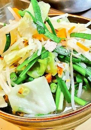 野菜たっぷりタンメンこんにゃく麺糖質制限-レシピのメイン写真