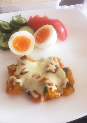 チーズかぼちゃ (朝ごはん)-レシピのメイン写真