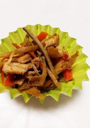 サラダチキンと野菜のきんぴら（お弁当）-レシピのメイン写真