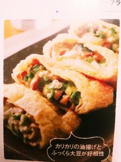 【自分用】油揚げの納豆詰め-レシピのメイン写真