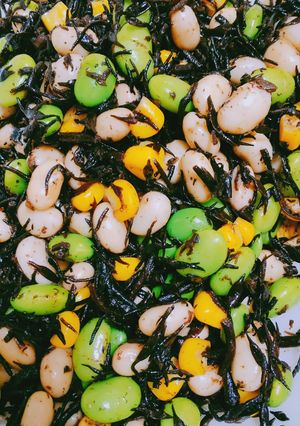ひじき大豆枝豆コーンのかつおだし和え-レシピのメイン写真