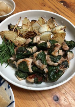 焼き鳥！串に刺さないシソ巻き-レシピのメイン写真