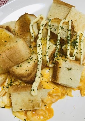 チーマヨ玉子焼き＆あとのせバタートースト-レシピのメイン写真