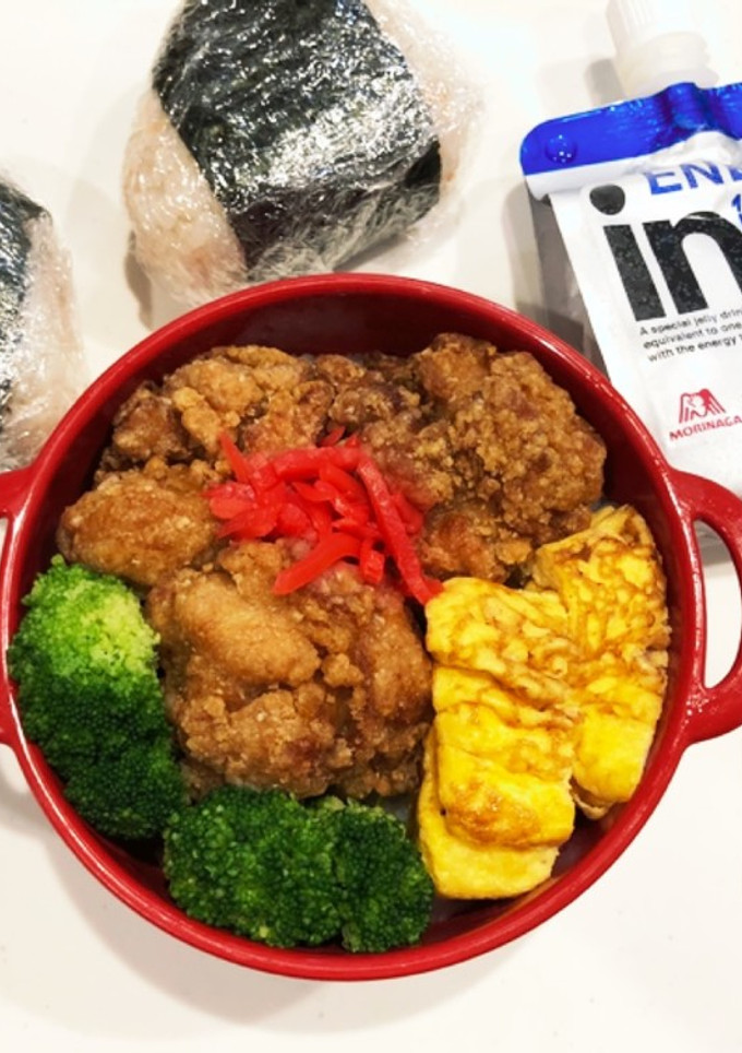 のっけ弁当(唐揚げ)次男弁当-レシピのメイン写真